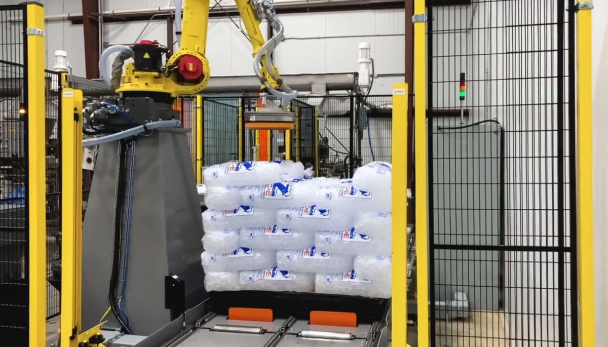 IcePal Ice Bag Palletizer from MMCI Automation
