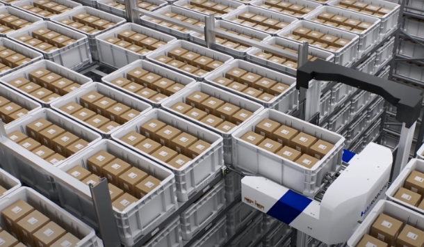 Dense Storage Capability Illustration of the HaiPick3 Goods to Person (Goods to Man) System