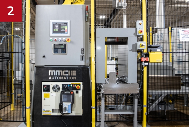 Smart-Base robotic palletizing cell controls