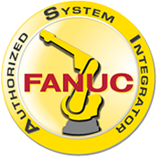 Fanuc Logo, robotic palletizer, robotic palletization, robotic palletizing system, robotic palletizers, robotic palletizing arm, palletizier, automatic palletizer, palletization